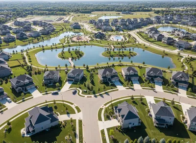 New construction homes in a master-planned community