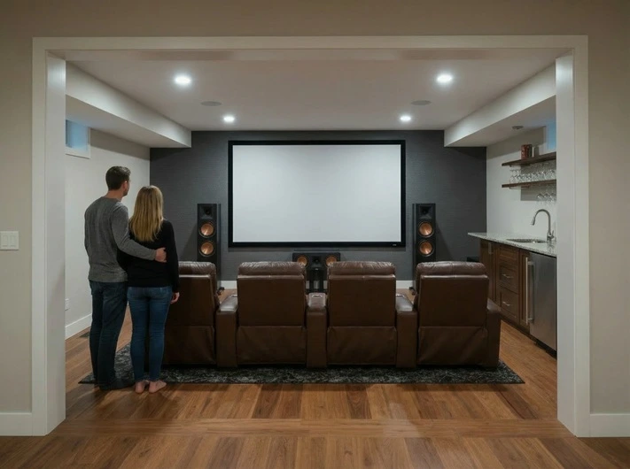 Home theater or home improvement—example use of home equity for planned projects